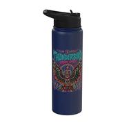Thunderbird Storm Spirit Native American Style Punk Rock Art Stainless Steel Insulated Water Bottle