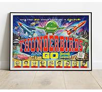 Thunderbirds Are Go Movie Film Promo - A Huge 36"x24" Poster Print Similar (Slightly Larger) to A1 Size : Vintage Retro Reproduction