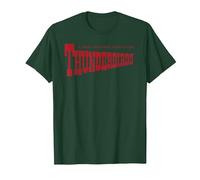 Thunderbirds Classic Text Logo T-Shirt, Men, Dark Green, Large