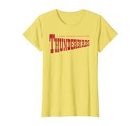 Thunderbirds Classic Text Logo T-Shirt, Women, Lemon Yellow, XX-Large