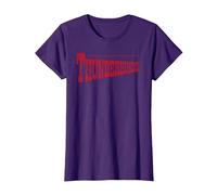Thunderbirds Classic Text Logo T-Shirt, Women, Purple, 3X-Large
