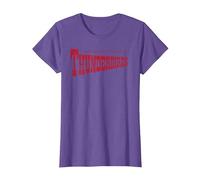 Thunderbirds Classic Text Logo T-Shirt, Women, Purple Heather, Small