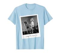 Thunderbirds Lady Penelope Painting Retro Photo T-Shirt, Men, Baby Blue, 3X-Large