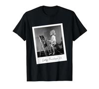 Thunderbirds Lady Penelope Painting Retro Photo T-Shirt, Men, Black, Medium