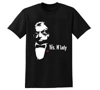 Thunderbirds Parker Banded Collar Men's T-Shirt Unisex Black Cotton Print Tee Shirts XXL