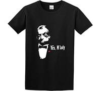Thunderbirds Parker Banded Collar T-Shirt Graphic Top Printed Tee Shirt for Men XL Black