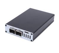 Thunderbolt 3/4 USB4 10G Network Card, SFP Fiber Port Network Card with 10Gbps Speed, Plug & Play for Mac/for Win/Ubuntu, Aluminum Alloy No External Power Required (Single Port) (Dual Port)