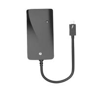 Thunderbolt 3 USB C Dual 4K DisplayPort Adapter USB C HUB Type C Connector Support 4K@60Hz Ultra HD Displays Type C Adapter Compatible With(Black HDMI Port)