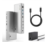 Thunderbolt 4 Dock, WAVLINK Thunderbolt 4 Docking Station with Quad 4K@60Hz Monitors, Four Thunderbolt4 ports, 98W PD, 2.5G RJ45 Ethernet, SD V4.0, 10Gbps USB3.1, for MacBook Pro/Air etc