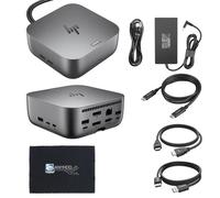 Thunderbolt 4 Ultra 180W G6 Dock (9X481UT#ABA) Bundle with DisplayPort & HDMI Cables, USB C to C Cable, and Anyhdd Microfiber Cleaning Cloth