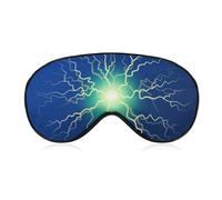 Thunderbolt Effect Lightning Bolt Sleep Eye Mask Sleeping Light Blocking Cover Night Blindfold for Travel Nap