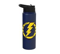 Thunderbolt Lightning Circle Stars Logo Classic Band Shirt Stainless Steel Insulated Water Bottle