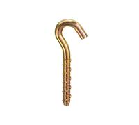 Thunderbolts All-Purpose Anchors Hook Bolt Zyp - M6 x 50 - Box of 50 in Gold Thunderbolts Gold