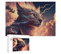 Thundercat The Lightning-Struck Feline: Year-End Present, 300 PCS Adult Tabletop Puzzle; for Shared Table Time