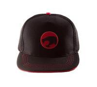 Thundercats Logo Rubber Badge Mesh Snapback Cap - Black - One Size Fits Most - Classic Adjustable Snapback Strap - 100% Officially Licensed Thundercats Merchandise