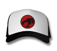 Thundercats Officially Licensed Logo Trucker Cap (White-Black)