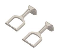 ThunderClap 2Pcs Replacement Clip-on Insert Metal Wicket Hook for Oakley Jawbreaker Sunglasses - Sliver