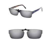 ThunderClap POLARIZED Clip-on Sunglasses Compatible with Ray-Ban RB5169/RX5169 52mm for Men Women UV Protection - Ultimate gray