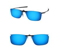 ThunderClap POLARIZED Clip-on Sunglasses for Oakley Socket 5.0 OX3217 57mm for Men Women UV Protection - Geyser Blue