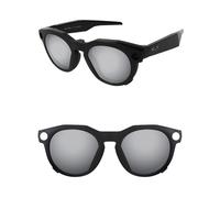ThunderClap POLARIZED External Mount Clip-on Sunglasses for Oakley Meta HSTN OW8002 51mm Black Frame for Men Women UV Protection - Ultimate gray
