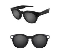 ThunderClap POLARIZED External Mount Clip-on Sunglasses for Oakley Meta HSTN OW8002 51mm Black Frame for Men Women UV Protection - Shell Black