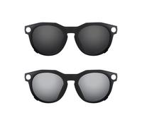ThunderClap POLARIZED External Mount Clip-on Sunglasses for Oakley Meta HSTN OW8002 51mm Black Frame for Men Women UV Protection - Shell Black + Ultimate gray