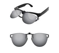 ThunderClap POLARIZED Flip-up Clip-on Sunglasses Compatible with Ray-Ban RW4009 50mm for Men Women UV Protection - Ultimate gray
