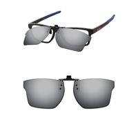ThunderClap POLARIZED Flip-up Clip-on Sunglasses for Oakley Chamfer Squared OX8143 54mm for Men Women UV Protection - Ultimate gray
