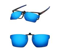 ThunderClap POLARIZED Flip-up Clip-on Sunglasses for Oakley Chamfer Squared OX8143 54mm for Men Women UV Protection - Geyser Blue