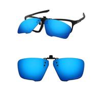 ThunderClap POLARIZED Flip-up Clip-on Sunglasses for Oakley Crosslink Zero OX8076 56mm for Men Women UV Protection - Geyser Blue