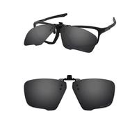 ThunderClap POLARIZED Flip-up Clip-on Sunglasses for Oakley Crosslink Zero OX8076 56mm for Men Women UV Protection - Shell Black