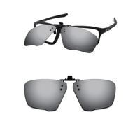 ThunderClap POLARIZED Flip-up Clip-on Sunglasses for Oakley Crosslink Zero OX8076 56mm for Men Women UV Protection - Ultimate gray