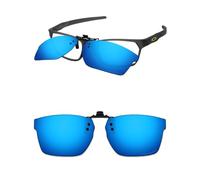 ThunderClap POLARIZED Flip-up Clip-on Sunglasses for Oakley Hex Jector (A) OX8174F 56mm for Men Women UV Protection - Geyser Blue