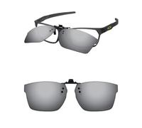 ThunderClap POLARIZED Flip-up Clip-on Sunglasses for Oakley Hex Jector (A) OX8174F 56mm for Men Women UV Protection - Ultimate gray