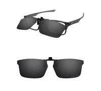 ThunderClap POLARIZED Flip-up Clip-on Sunglasses for Oakley Plank 2.0 OX8081 53mm for Men Women UV Protection - Shell Black