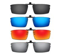 ThunderClap POLARIZED Flip-up Clip-on Sunglasses for Oakley Top Spinner 4B OX3136 53mm for Men Women UV Protection