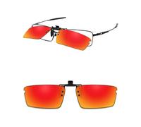 ThunderClap POLARIZED Flip-up Clip-on Sunglasses for Oakley Top Spinner 4B OX3136 53mm for Men Women UV Protection
