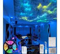 Thundercloud Ceiling Light, DIY Music Sync Fluffy Cloud Light for Gaming Room and Bedroom, Night Party Decoration, Easy Installation