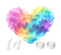 Thundercloud Led Lights, Thundercloud Lamp, DIY LED Cloud Light with Music Rhythm USB Powered, Vibrant Glow, Clouds Lamp for Bedroom & Gaming Room [Energy Class A]