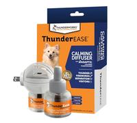 ThunderEase Dog Soothing Pheromone Diffuser Kit - Relieve Separation Anxiety, Stress Barking and Chewing, Fear of Fireworks and Thunderstorms, 30 Day Supply