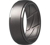 ThunderFit Men's Silicone Rings 10mm Wide 2.5mm Thick Rubber Bands, Breathable,Variety Multipack 1-7, 17.5 - 18 (24.57mm), Silicone, No Gemstone