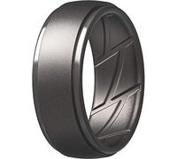 ThunderFit Men's Silicone Rings 10mm Wide 2.5mm Thick Rubber Bands, Breathable,Variety Multipack 1-7, 14.5 - 15 (23.06mm), Silicone, No Gemstone