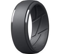 ThunderFit Men's Silicone Rings, Breathable Rubber Bands, 10mm Wide, 5.5 - 6 (16.50mm), Silicone, No Gemstone