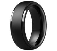 ThunderFit Silicone Men’s Wedding Rings, 10mm Wide 2.5mm Thick Rubber Wedding Bands-Variety Multipack 1-7, 17.5 - 18 (24.57mm), Silicone, No Gemstone