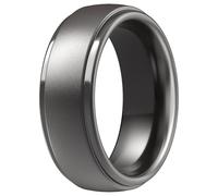 ThunderFit Silicone Men’s Wedding Rings, 10mm Wide 2.5mm Thick Rubber Wedding Bands-Variety Multipack 1-7, 16.5 - 17 (24.02mm), Silicone, No Gemstone