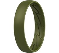 ThunderFit Silicone Rings for Him and Her, Rubber Engagement Bands Unisex - 1/4/7 Variety Multipack, 15.5 - 16 (23.47mm), Silicone, No Gemstone