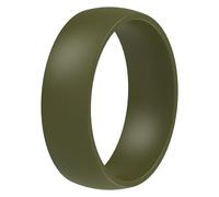 ThunderFit Silicone Rings for Him and Her, Rubber Engagement Bands Unisex, 1.7mm Thick Minimalist Rubber Engagement Rings, 10.5 - 11 (20.60mm), Silicone, No Gemstone