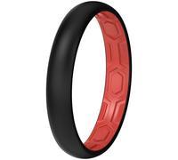 ThunderFit Silicone Rings for Him and Her, Rubber Engagement Bands Unisex, 1.8mm Thick in 4mm & 8mm Widths, 9.5-10(19.80mm), Silicone, No Gemstone