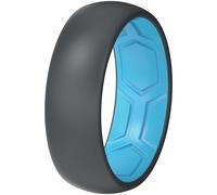 ThunderFit Silicone Rings for Him and Her, Rubber Engagement Bands Unisex, 1.8mm Thick in 4mm & 8mm Widths, 12.5-13(22.33mm), Silicone, No Gemstone