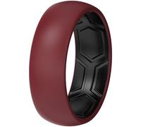 ThunderFit Silicone Rings for Him and Her, Rubber Engagement Bands Unisex, 1.8mm Thick in 4mm & 8mm Widths, 13.5-14(22.69mm), Silicone, No Gemstone